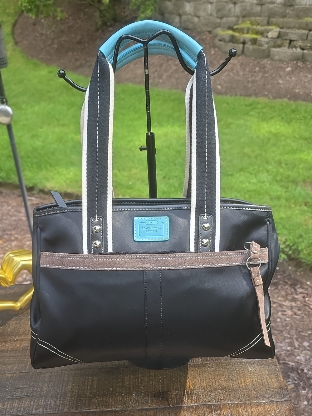Coach Hamptons Nylon & Sateen Weekend Tote